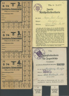DT. GESCHICHTE/PROPAGANDA 1919-45 Reichskleiderkarte Und Zusatzkleiderkarte Für Knaben Aus SCHWELM Sowie Zusatzlebensmit - Covers & Documents