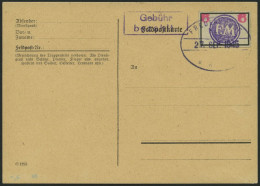 FREDERSDORF Sp 227 BRIEF, 1945, 6 Pf., Rahmengröße 28x19 Mm, Große Wertziffern, Leer Gestempelt Auf Karte Mit Stempel Vo - Postes Privées & Locales