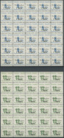 SPREMBERG 12/2A,B , 1946, 8 Und 12 Pf. Wiederaufbau, Gezähnt Und Ungezähnt, Je Im Bogensatz (30), Pracht - Sonstige & Ohne Zuordnung