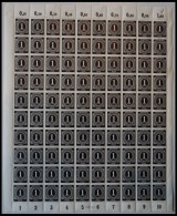 ALLIIERTE BES. 911P , 1946, 1 Pf. Schwarz Im Bogen (100), Plattendruck, Oberrand Durchgezähnt, Pracht - Otros & Sin Clasificación