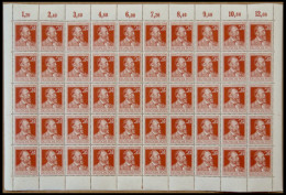 ALLIIERTE BES. 963 , 1947, 24 Pf. Stephan Im Bogen (50) Mit Plattennummer 4, Postfrisch, Pracht - Otros & Sin Clasificación