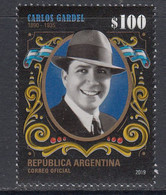 2019 Argentina Gardel Music Cinema Movies  Complete Set Of 1 MNH - Unused Stamps