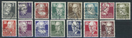 DDR 327-41 O, 1952/3, Persönlichkeiten, Wz. 2, Gefälligkeitsabstempelung, Prachtsatz, Mi. 450.- - Autres & Non Classés