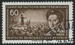 DDR 478XI O, 1955, 60 Pf. Rosa Luxemburg, Wz. 2XI, Pracht, Gepr. Schönherr, Mi. 60.- - Gebruikt