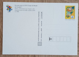 ENTIER POSTAL - COUPE DU MONDE DE FOOTBALL / NANTES - 1998 - Official Stationery