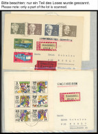 LOTS 1965-76, 3 Alben Mit Verschiedenen Sammlerbriefen (Tauschsendungen), Meist Einschreibbriefe - Altri & Non Classificati