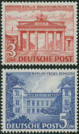 BERLIN 59-60 , 1949, 3 Und 5 Mark Bauten, 2 Postfrische Prachtwerte, Mi. 460,- - Other & Unclassified