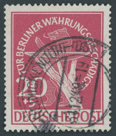 BERLIN 69 O, 1949, 20 Pf. Währungsgeschädigte, Pracht, Gepr. D. Schlegel, Mi. 190.- - Sonstige & Ohne Zuordnung