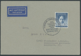 BERLIN 87 BRIEF, 1952, 30 Pf. Beethoven Auf Amtlichem FDC, Pracht, Mi. 120.- - Andere & Zonder Classificatie