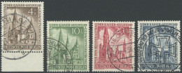 BERLIN 106-09 O, 1953, Gedächtniskirche, Prachtsatz, Gepr. D. Schlegel, Mi. 230.- - Autres & Non Classés