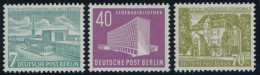 BERLIN 121-23 , 1954, 7 - 70 Pf. Berliner Bauten, Postfrischer Prachtsatz, Mi. 130.- - Sonstige & Ohne Zuordnung