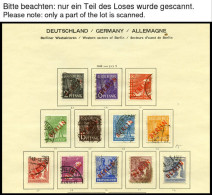 SAMMLUNGEN O, BRIEF, Gestempelte Sammlung Berlin Von 1948-81 Im Schaubekalbum Mit Vielen Besseren Werten Und Sätzen, Ab  - Verzamelingen