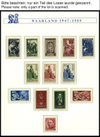 SAMMLUNGEN, LOTS , 1947-59, Bis Auf Urdruck, Blocks Und Dienstmarken Postfrisch Komplett, Prachterhaltung, Mi. 1340.- - Otros & Sin Clasificación