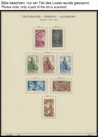 SAMMLUNGEN, LOTS O, , 1947-56, Meist Gestempelte Sammlung Saarland Mit Diversen Mittleren Ausgaben, Fast Nur Prachterhal - Collections, Lots & Séries