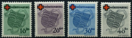 WÜRTTEMBERG 40-43 , 1949, Rotes Kreuz, Prachtsatz, Mi. 160.- - Sonstige & Ohne Zuordnung