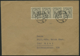 AMERIK. U. BRITISCHE ZONE 11III BRIEF, 1945, 4 Pf. Dunkelgelbgrau, Englischer Druck, Mit Abart äußere Umfassungslinie Re - Otros & Sin Clasificación