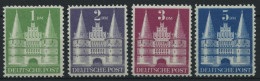 AMERIK. U. BRITISCHE ZONE 97-100I , 1948, 1 - 5 DM Flache Treppe, 4 Prachtwerte, Mi. 175.- - Other & Unclassified