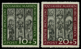 BUNDESREPUBLIK 139/40 , 1951, Marienkirche, üblich Gezähnt Pracht, Mi. 200.- - Neufs