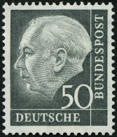 BUNDESREPUBLIK 189 , 1954, 50 Pf. Heuss, Pracht, Gepr. Schlegel, Mi. 200.- - Neufs
