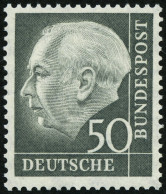 BUNDESREPUBLIK 189 , 1954, 50 Pf. Heuss, Pracht, Mi. 200.- - Nuevos