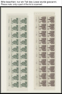 BUNDESREPUBLIK 454-61 VB , 1964, Bauwerke, Je 20x In Bogenteilen Vom Oberrand Mit Druckereizeichen, Postfrisch, Pracht - Nuevos