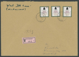 BUNDESREPUBLIK 1880 BRIEF, 1996, 400 Pf. 200 Jahre Homöophathie, 3x Als Portogerechte Mehrfachfrankatur Auf Wertbrief DM - Cartas & Documentos