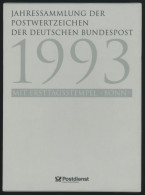 JAHRESSAMMLUNGEN Js 1 BrfStk, 1993, Jahressammlung, Pracht, Mi. 180.- - Otros & Sin Clasificación