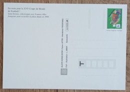 ENTIER POSTAL - COUPE DU MONDE DE FOOTBALL / SAINT ETIENNE - 1998 - Neuf - Pseudo-entiers Officiels