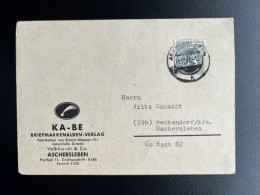 GERMANY 1947 POSTCARD ASCHERSLEBEN TO BECKENDORF 18-10-1947 DUITSLAND DEUTSCHLAND - Entiers Postaux