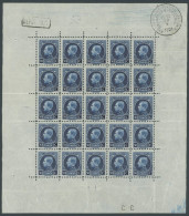 BELGIEN 165KB , 1921, 50 C. Internationale Briefmarkenausstellung Im Bogen (25), übliche Ränder, Pracht - Neufs