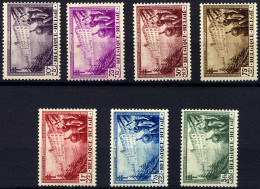 BELGIEN 347-53 , 1932, TBC, Falzrest, Prachtsatz - Unused Stamps