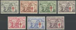 BELGIEN 386-92 , 1934, Tuberkulose, Falzreste, Prachtsatz, Mi. 140.- - Sonstige & Ohne Zuordnung