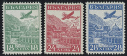 BULGARIEN 249-51 , 1932, Luftpostausstellung, Prachtsatz, Mi. 250.- - Autres & Non Classés