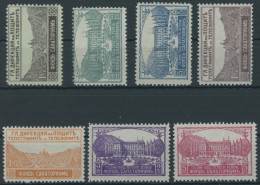 BULGARIEN Z 1-7 , Zwangszuschlagsmarken: 1925, Sanatorien Der Postbeamten, 7 Postfrische Prachtwerte, Mi. 95.- - Other & Unclassified