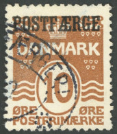 POSTFÄHREMARKEN Pf 11 O, 1932, 10 Ø Rotbraun, (Facit 17b), Pracht - Andere & Zonder Classificatie