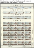FÄRÖER 112-24KB O, 1985, 4 Kleinbogensätze, Ersttagsstempel, Pracht, Mi. 430.- - Féroé (Iles)