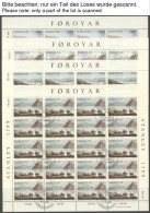 FÄRÖER 112-24KB O, 1985, 4 Kleinbogensätze, Ersttagsstempel, Pracht, Mi. 430.- - Isole Faroer