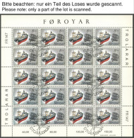 FÄRÖER 149-53KB O, 1987, Europa Und Fischereihilfe, Je Im Kleinbogen, Ersttagsstempel, Pracht, Mi. 200.- - Faeroër