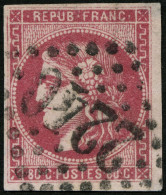 FRANKREICH 44a O, 1870, 80 C. Rosa, Nummernstempel 2240, Kleine Helle Ecke Sonst Pracht, Mi. 300.- - Andere & Zonder Classificatie