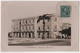 BRASIL Carte Photo Pernambuco RECIFE Intendencia Municipal - Recife