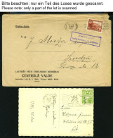 LETTLAND 1924-1940, 15 Belege Mit Verschiedenen Maschinen- Und Handrollstempeln, Meist Prachterhaltung - Latvia