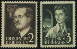 LIECHTENSTEIN 332/3 , 1955, Fürstenpaar, Pracht, Mi. 240.- - Otros & Sin Clasificación