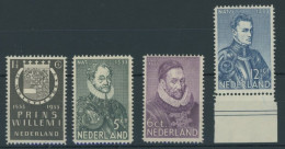 NIEDERLANDE 257-60 , 1933, 400. Geburtstag Von Wilhelm I., Postfrischer Prachtsatz, Mi. 65.- - Altri & Non Classificati