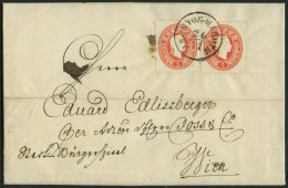 ÖSTERREICH 20 BRIEF, 1860, 5 Kr. Rot Auf Brief Mit Ungarischem K1 ARANYOS-MAROTH, Pracht - Oblitérés