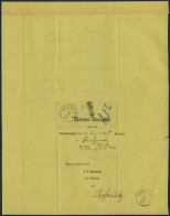 ÖSTERREICH 1883, Unfrankierte Gerichts-Retour-Recepisse Aus PRESSNITZ, Pracht - Usados