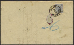 ÖSTERREICH 54 BRIEF, 1891, 10 Kr. Franz Joseph Auf Vordruck Retour=Recepisse, K1 HAAG, Pracht - Usati