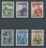 ÖSTERREICH 557-62 , 1933, Katholikentag, Satz Feinst/Pracht, Mi. 420.- - Altri & Non Classificati