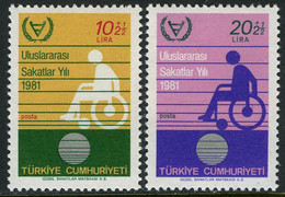 Türkiye 1981 Mi 2542-2543 MNH International Year Of The Disabled - Ongebruikt