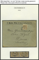 SAMMLUNGEN 44-47 BRIEF, 1883-89, Interessante Sammlung Doppeladler überwiegend Auf Briefen Und Ganzsachenkarten, Mit Mei - Verzamelingen