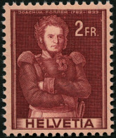 SCHWEIZ BUNDESPOST 385DPI , 1941, 2 Fr. Forrer, Doppelprägung, Pracht, Mi. 70.- - Unused Stamps